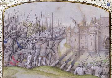 Ms 659 f.271 r。 1364年、1477年のアヴレイの戦い